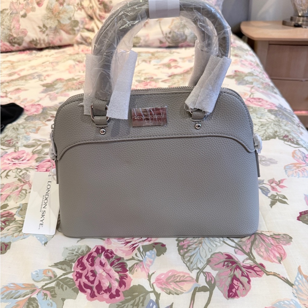 London Style Elegant Gray Satchel